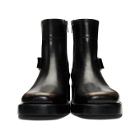 Raf Simons Black High Sole Detail Low Boots