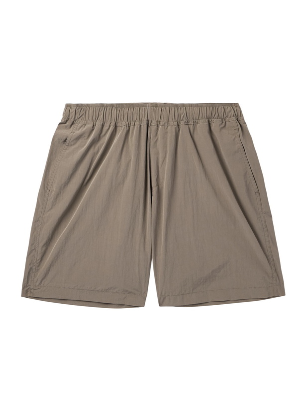 Photo: SSAM - Wide-Leg Shell Shorts - Brown
