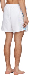 Casablanca White Printed Swim Shorts