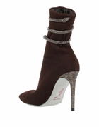 Rene' Caovilla Womens Ankle boots Burgundy