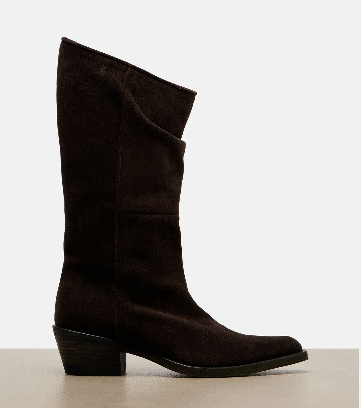 Khaite Clive suede knee-high boots