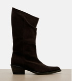 Khaite Clive suede knee-high boots