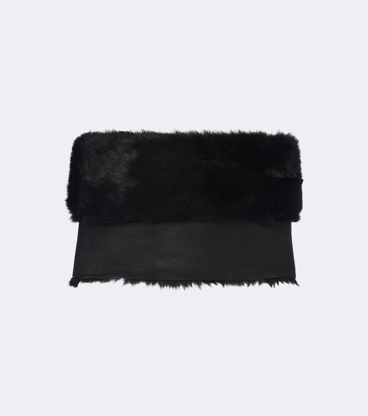 Gucci Off-shoulder shearling crop top