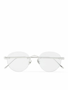 Cartier Eyewear - Round-Frame Silver-Tone Titanium Optical Glasses