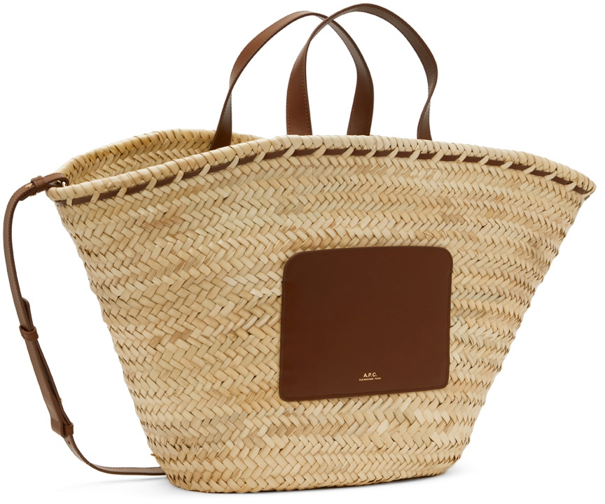 A.P.C. Beige Zoe Basket Tote A.P.C.