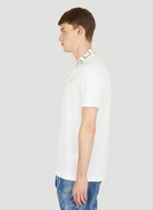 Greca Collar Polo Shirt in White