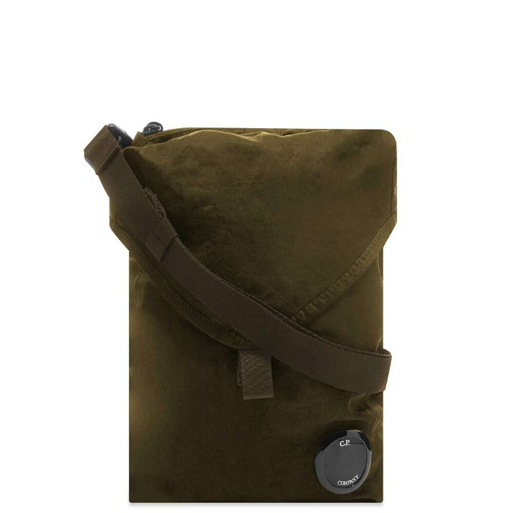 Photo: C.P. Company Men's Lens Shoulder Pouch in Ivy Green
