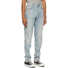 Nudie Jeans Blue Faded Steady Eddie II Jeans