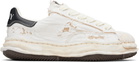Maison MIHARA YASUHIRO Off-White 'Blakey' OG Sole Ripped Overdye Canvas Sneakers