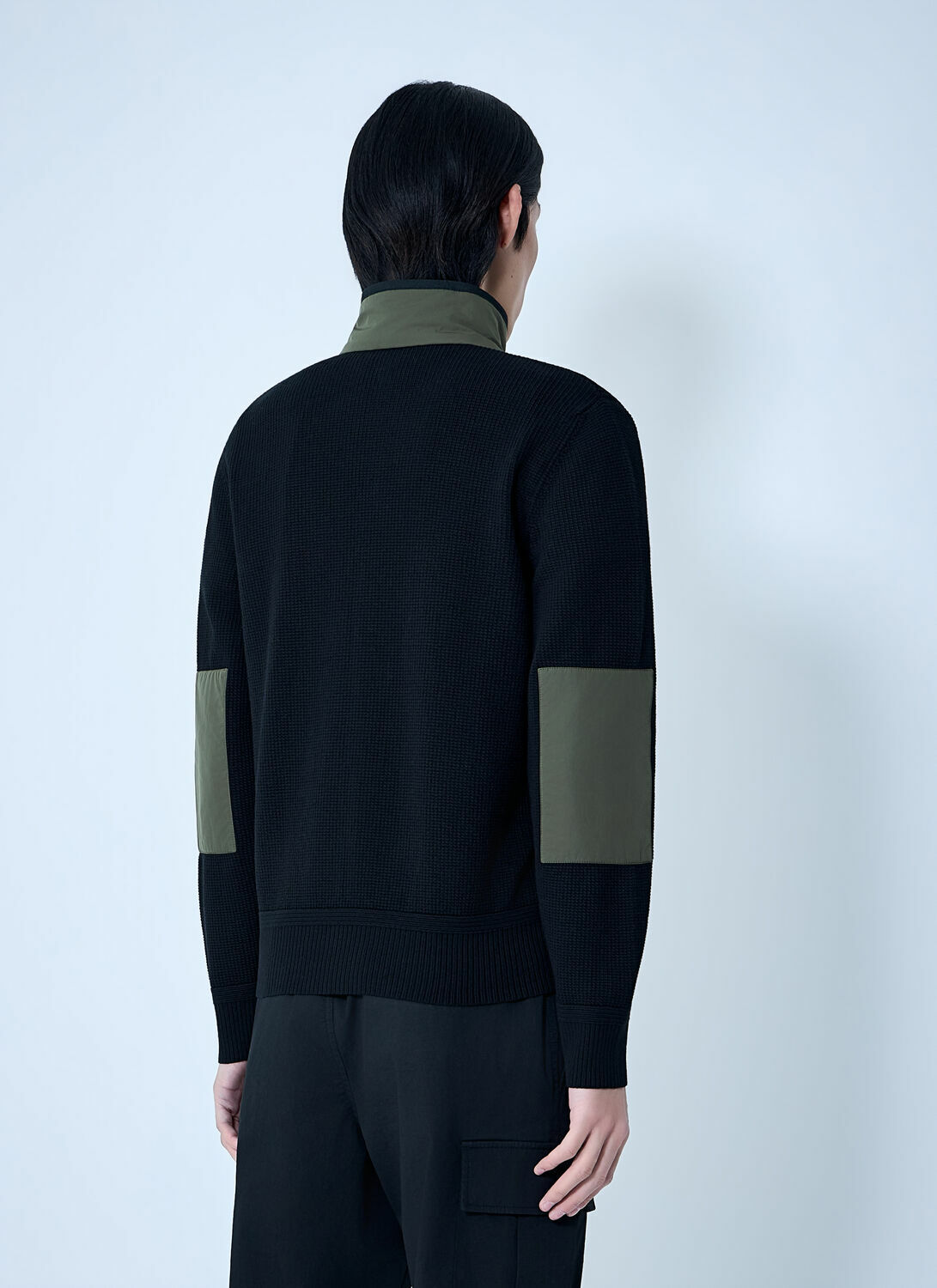 Moncler High-Neck Zip-Up Cardigan