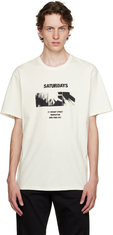 Photo: Saturdays NYC Off-White Disco Block T-Shirt