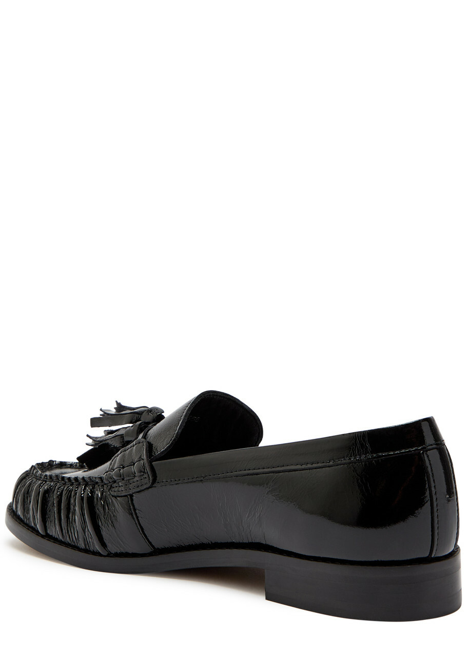Alohas Marietta Patent Leather Loafers Black