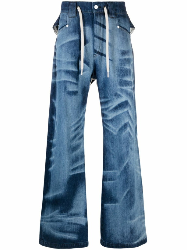Photo: NAMESAKE Blue Del Layered Straight Jeans