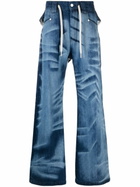 NAMESAKE Blue Del Layered Straight Jeans