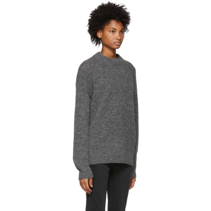 Tibi Grey Easy Cozy Sweater