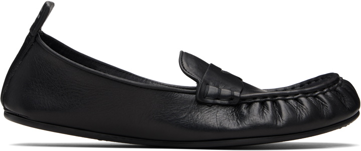 Photo: Acne Studios Black Leather Loafers