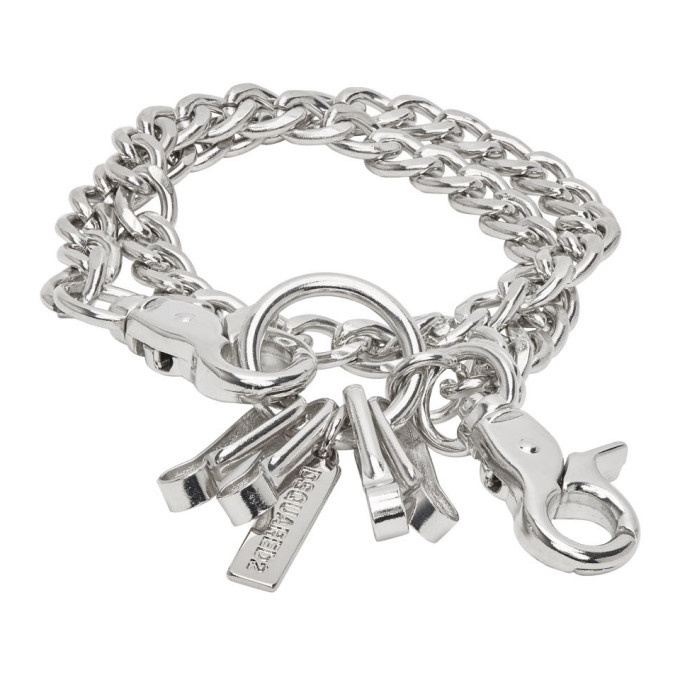 Photo: Dsquared2 Silver Curb Chain Bracelet