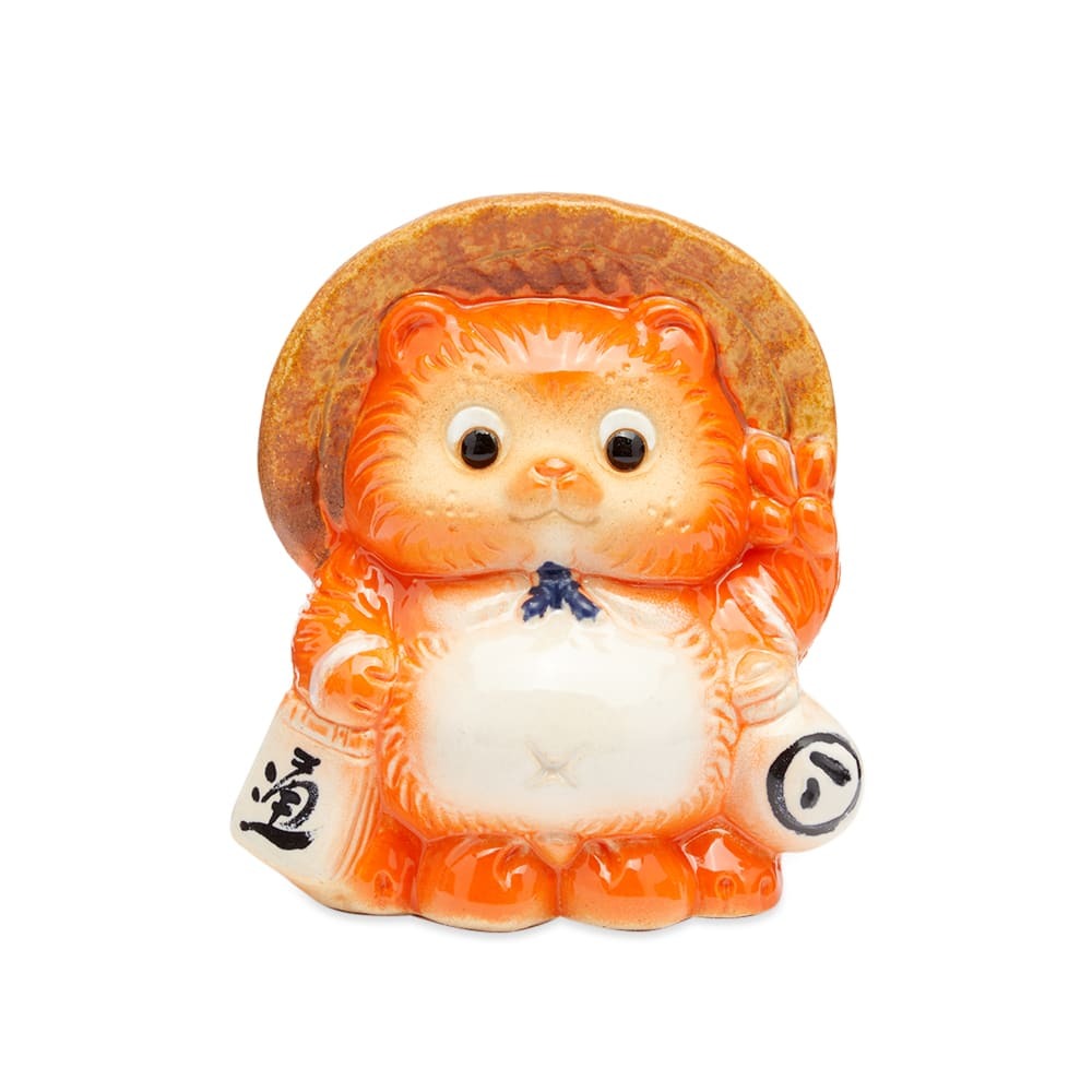 BEAMS JAPAN Fortune Raccoon Dog Piggy Bank in Orange