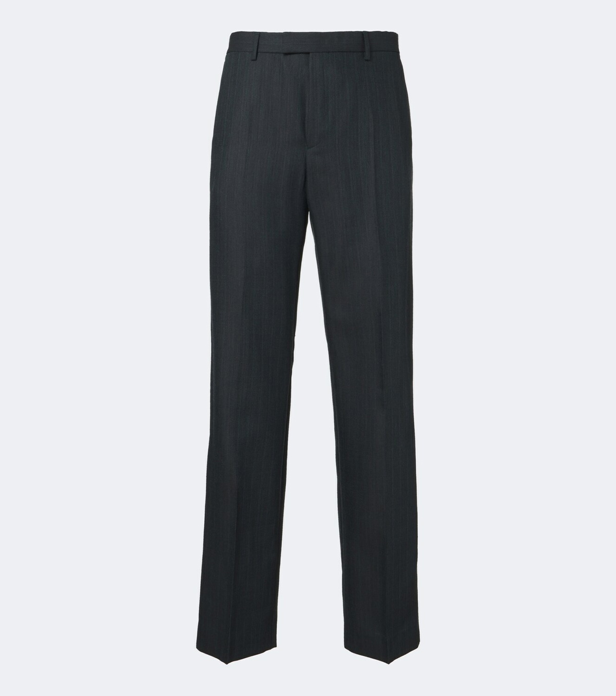 Dries Van Noten Herringbone wool straight pants