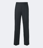 Dries Van Noten Herringbone wool straight pants