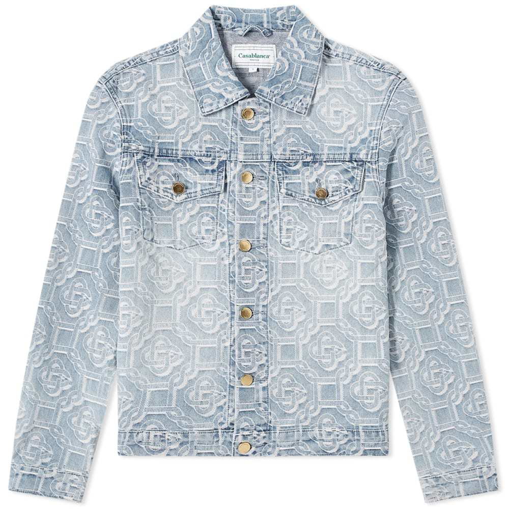 Casablanca Monogram-Jacquard Denim Jacket