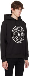 Versace Jeans Couture Black V-Emblem Hoodie