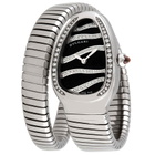 Bvlgari Serpenti Tubogas Black Lacquered Dial Ladies Spiral Bracelet 102439