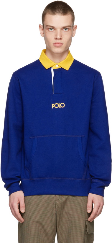 Photo: Polo Ralph Lauren Blue RL Fleece Sweatshirt