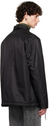 MM6 Maison Margiela Black Spread Collar Jacket