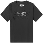 MM6 Maison Margiela Men's Destroyed Logo T-Shirt in Black