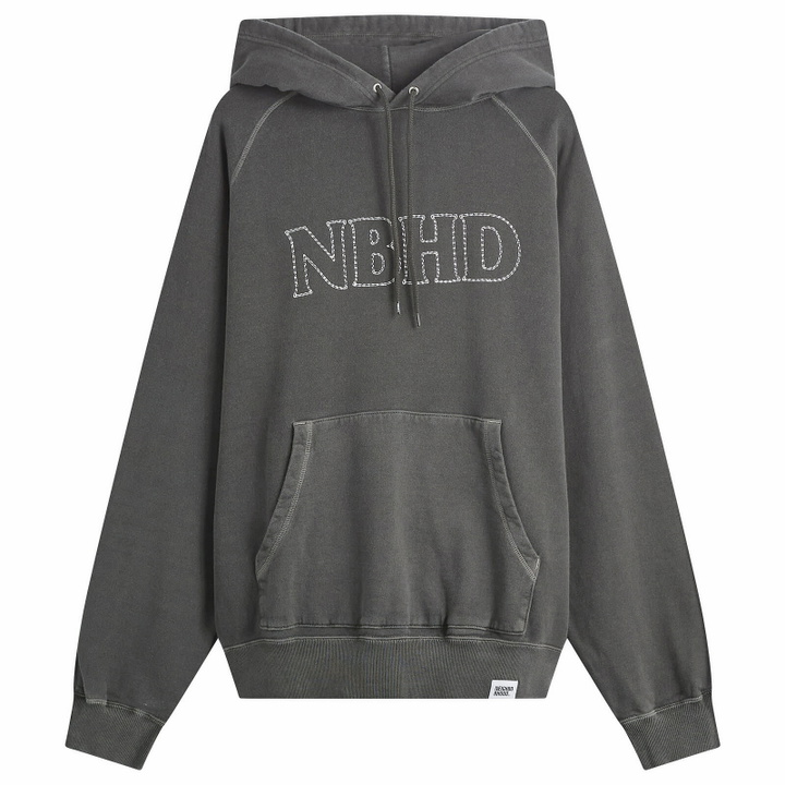 Photo: Neighborhood Men's Pigment Dyed Sweat Hoodie in Black