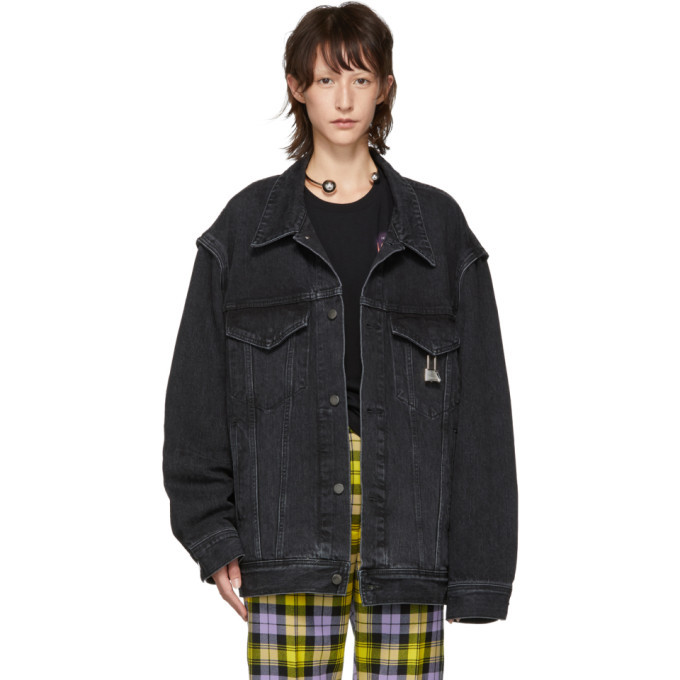 Ambush Black Denim Oversized Nobo Jacket Ambush