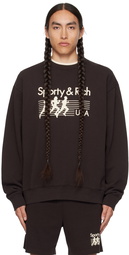 Sporty & Rich SSENSE Exclusive Brown Sweatshirt