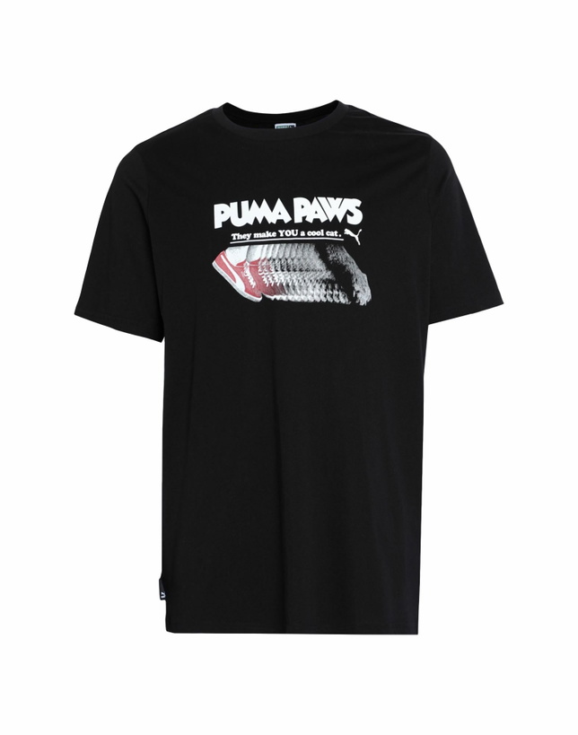 Photo: Puma Graphics Puma Paws Archive Tee Mens T-shirt in Black