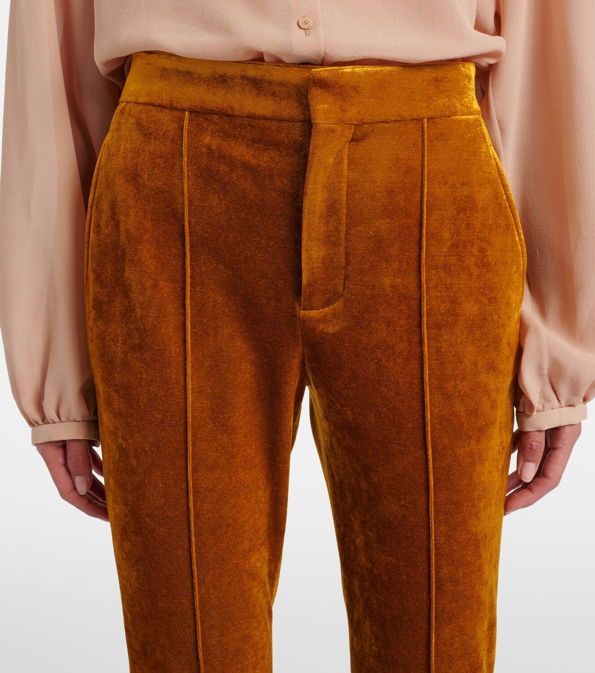 Chloé Velvet stirrup pants