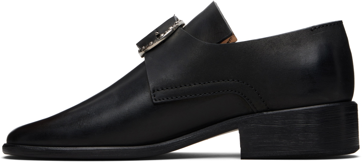 Enfants Riches Déprimés Black Leather Pope Loafers