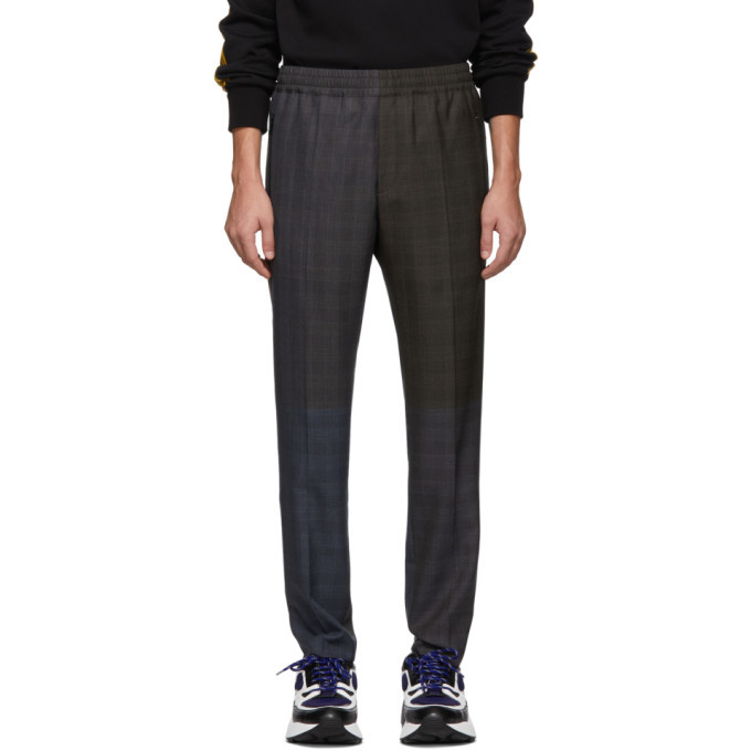 Photo: Stella McCartney Blue and Khaki Check Trousers