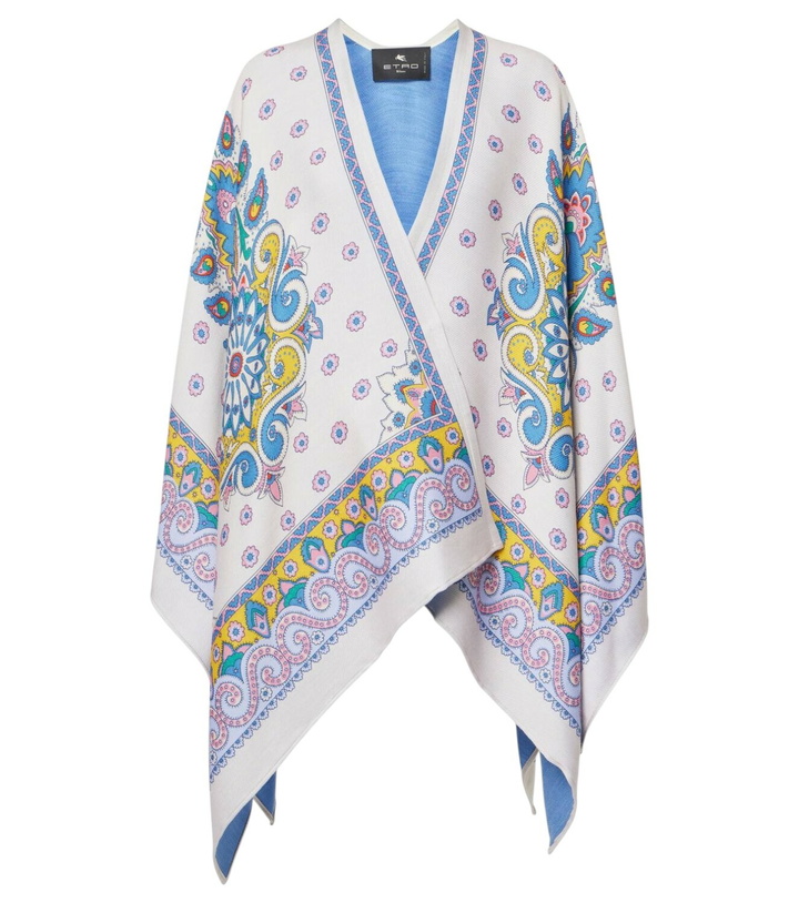 Photo: Etro Paisley wool-blend cape