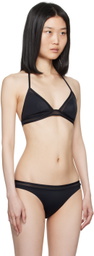 La Perla Black Paneled Bikini Top