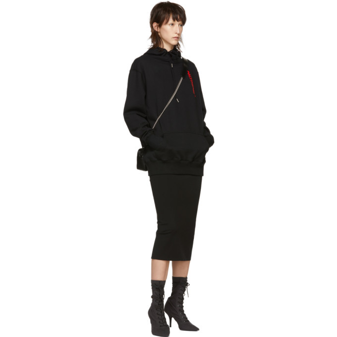 Polythene* Optics Black Logo Vertical Hoodie