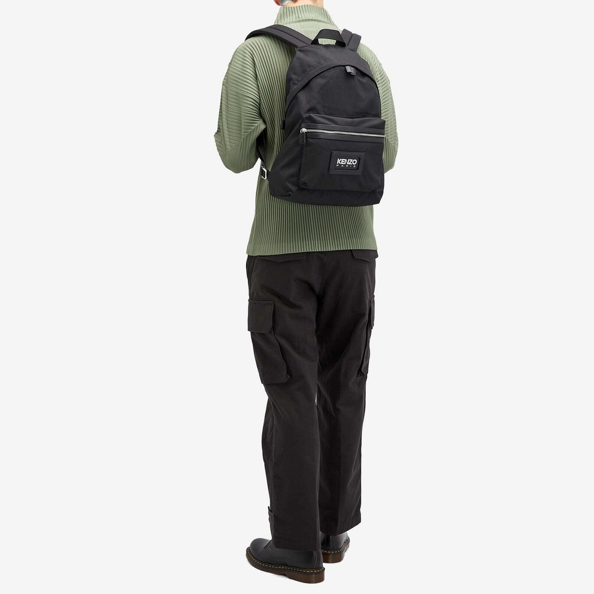 Kenzo Men's Logo Nylon Backpack in Black 