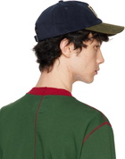 Drake's Navy & Khaki Moleskin Baseball Cap