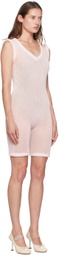 Isa Boulder Pink Armor Chain Jumpsuit