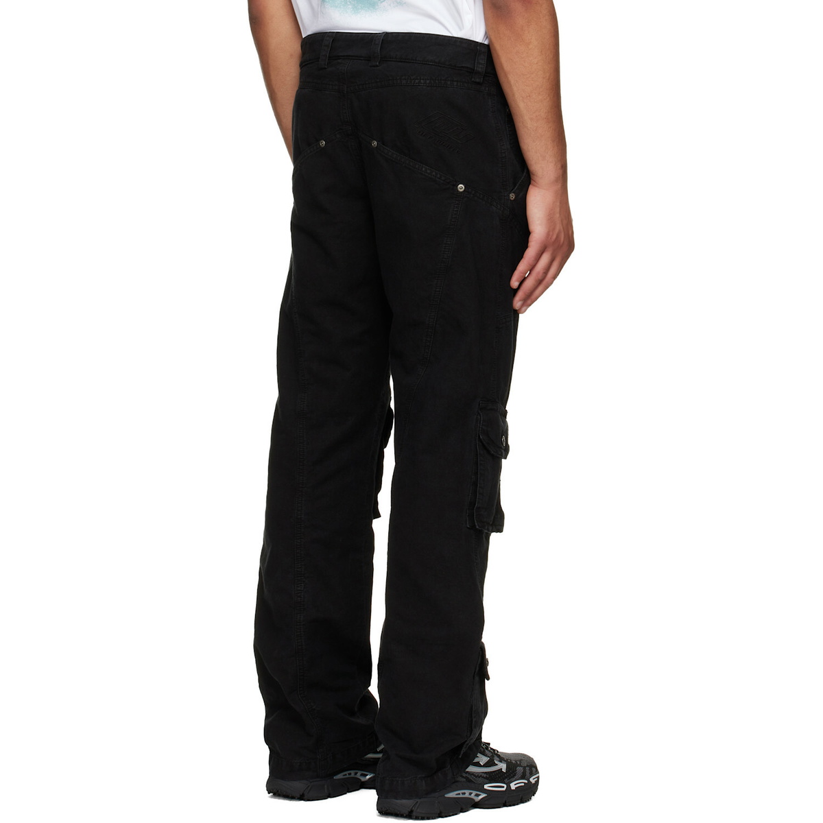 Off-White Black Owr Gd Cot Multipkt Relax Cargo Pants