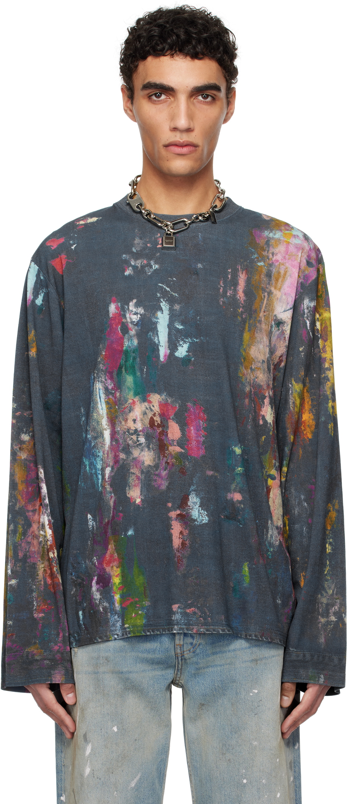 Blue Splatter T-Shirt