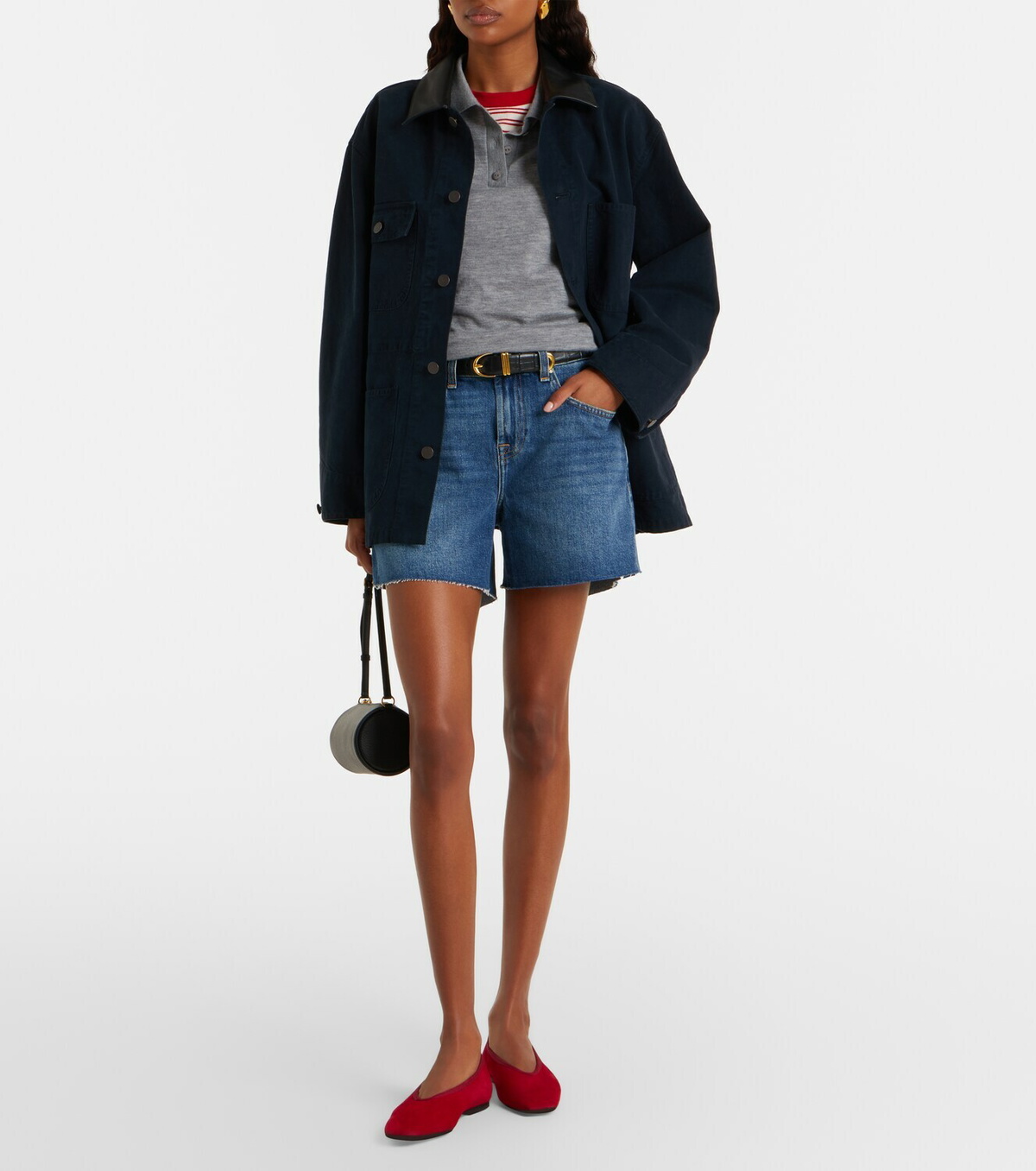 7 For All Mankind Monroe denim shorts
