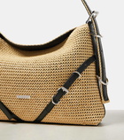 Givenchy Voyou Medium raffia shoulder bag