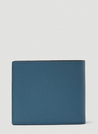 GG Plaque Bi-Fold Wallet in Light Blue