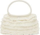 Molly Goddard SSENSE Exclusive Off-White Frilled Bag
