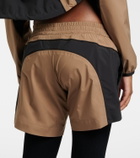 Balenciaga Colorblocked taffeta shorts